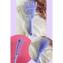 Macgon Lila Renk Dolaşık Açıcı Masaj Etkili Elektriklenmeyi Önleyen Saç Fırçası/ Tarak