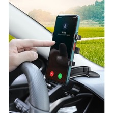 NW NessiWorld Araba Gösterge Üstüne Takılan 360 Oynar Başlıklı Telefon Tutucu