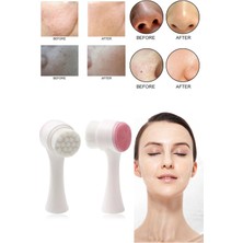 Macgon Çift Taraflı Yüz Temizleme Fırçası Silikon Yüz Temizleyici Masaj Yüz Yıkama
