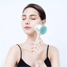 Macgon Çift Taraflı Yüz Temizleme Masaj Fırçası 3D Cilt Bakım Silikon Yüz Temizleyici Yüz Yıkama Masaj