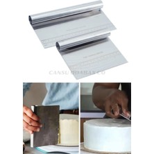 Feyza Design Paslanmaz Çelik Ölçekli Pasta ve Hamur Düzeltici Kesici