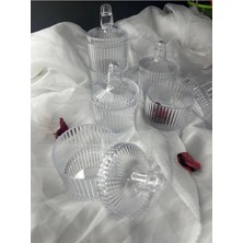 Bernami Düğün Pinterest 16'li Mika Şekerlik Kutu-Plastik Şeffaf Hediyelik Mum Kutu