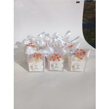 Bernami Dekoratif Pinterest Mika Kutulu Süslü Etiketli Bubble Mum Dekoratif Nikah Nişan ve Davetlerinize Özel(10 Adet)