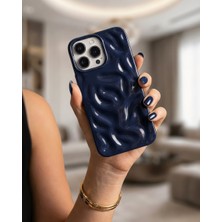 Kılıf House Iphone Uyumlu Dalga Görünümlü Parlak Silikon Kılıf