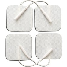 Macgon Tens Pedi Kablolu, 5x5 cm Kablolu Elektrod Iğne Uçlu Giriş 4 Adet