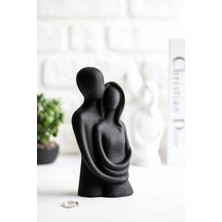 Bernami Kdekoratif Pinterest Bernamiblue Avm Siyah Sarılan Çift Heykeli Dekoratif Sevgili Biblo Sarılançift