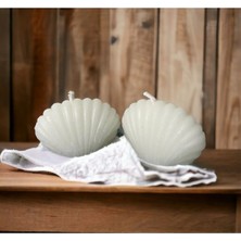 Bernami Şamdan Pinterest 2 Li Mini Istiridye Midye Kokuku Mum 3 cm Dir Soya Parafin Biblo Dügün