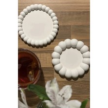 Bernami Dekoratif Pinterest Bubble 2’li Dekoratif Beton Tabak Takı Tabağı Bardak Altlığı