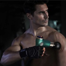 Macgon Sessiz Masaj Tabancası Dijital Dokunmatik Masaj Aleti 4 Başlık Titreşimli Yoğurmalı