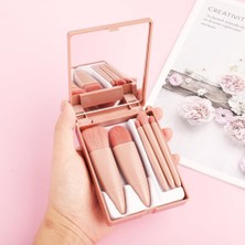 Özgürce Pratik Taşınabilir 5'li Makyaj Paleti, Göz Farı, Fondöten, Allık Karıştırıcı