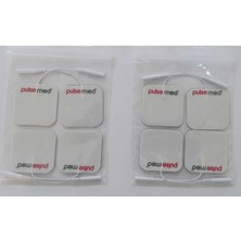 Macgon Tens Cihazı Kablolu Yedek Elektrot 5x5 Tens Pedi 4 Lü ( 2 Paket )