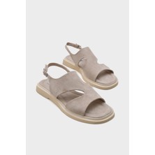 Capone Outfitters Emmie Süet Görünümlü Kadın Sandalet