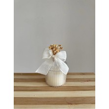 Bernami Şamdan Pinterest Beyaz Renkli Mum - Şeffaf Mika Kutu - 10 Adet