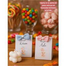 Bernami Mevlüt Pinterest 10'lu Ayıcıklı Bubble Mum - Hoşgeldin Bebek Hediyesi - Mevlit Hediye - Kına