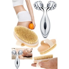 Macgon Kol Bel Kalça Inceltme Göğüs Kalça Dikleştirici 3D Masaj Aleti & At Kılı Fırça Seti