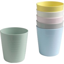 IKEA Quality 6 Parça Bardak Seti Hacim 230 ml 6'lı Set Plastik Çok Renkli Su Bardağı