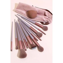 Özgürce Profesyonel 13 Parça Makyaj Fırça Seti, Taşınabilir Kılıf ile Kullanım Keyfi