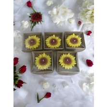 Bernami Mevlüt Pinterest Ayçicek Temalı Mum Hediyelik Düğün, Kına, Doğum Günü, Nişan Söz Hediyesi - 15 Adet