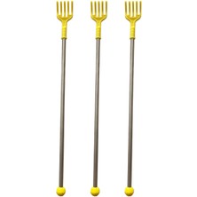 Macgon Sarı Metal Saplı Sırt Kayışıcı Sırt Kaşıma Çubuğu 42 cm