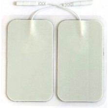 Macgon Tens Cihazı Kablolu Yedek Elektrot 5x9 Dikdörtgen Tens Pedi 4'lü Paket