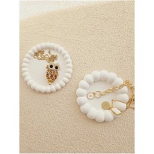 Bernami Şamdan Pinterest 2'li Bubble Oval Biblo Tabak