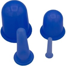 Macgon Silikonlu Masaj Kupası 4'lü Hacamat Seti Kuru Kupa,,cilt Yenileyici