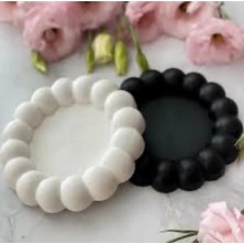 Bernami Şamdan Pinterest Bubble 2’li Biblo Beton Tabak Takı Tabağı Bardak Altlığı