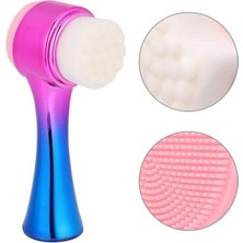 Macgon Çift Işlevli Renkli Cilt Yüz Temizleme Fırçası Peeling Masaj Etkili Gözenek Temizleyici Alet