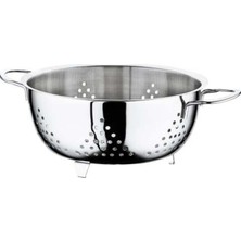 Feyza Design Paslanmaz Çelik Ayaklı Makarna Süzgeci, Pratik ve Dayanıklı Kullanım