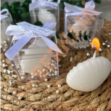 Bernami Dekoratif Pinterest Özel Tasarım 15 Adet Süslemeli Istiridye Mum. Düğün, Kına, Nişan, Söz, Dekoratif Hediyelik