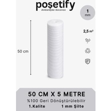 Poşetify 50CMX5METRE Rulo Şilte | Taşınma ve Tabak Arası Cam Eşya Sarma | Koruyucu Ambalaj Malzemesi | 1mm