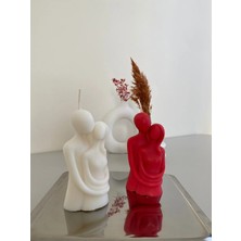 Bernami Şamdan Pinterest %100 El Yapımı Soya Wax 2 Li Sevgili Mumu