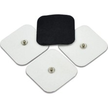Macgon Çıtçıtlı Tens Cihazı Yedek Elektrot- 5x5 Çıtçıtlı Tens Pedi 4 Lü Paket