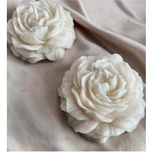Bernami Dekoratif Pinterest 2'li Şakayık Model Dekoratif Fitilli Mum