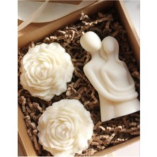 Bernami Biblo Pinterest %100 El Yapımı Soya Wax Sevgili Mum ve Şakayık Çiçeği 3 Lü Set