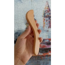 Macgon Masaj Aleti Yüz ve Vücut Gua Sha %100 Doğal El Yapımı Gürgen Ağacı