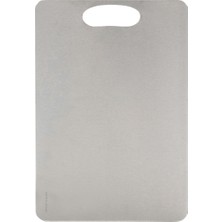 Feyza Design Paslanmaz Çelik Doğrama Tahtası 23X34 Cm, Sağlıklı Mutfak Aracı