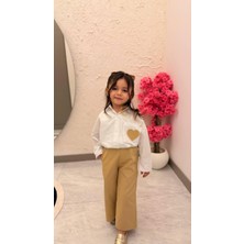 Kalp Detaylı Kız Çocuk Takım