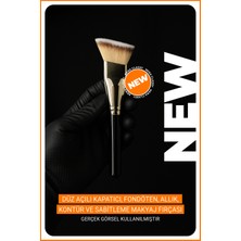 Özgürce Düz Açılı Profesyonel Allık Fırçası, Pürüzsüz ve Doğal Makyaj Için