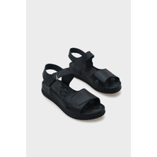 Capone Outfitters Emily Deri Konfor Anatomik Kadın Sandalet