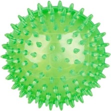 Macgon Yumuşak Dikenli Duyu Uyarıcı Masaj Topu, Kauçuk Dikenli Top 9 cm Yeşil