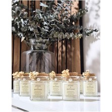 Bernami Dekoratif Pinterest 15 Adet Cam Kavanozda Süslemeli Mum Düğün-Nikah-Nişan-Kına-Söz-Özel Gün-Hediyelik