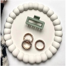 Bernami Dekoratif Pinterest Bubble Bardak Altlığı - Bubble Tabak - Beyaz