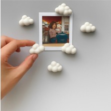 Bernami Dekoratif Pinterest Dekoratif 6'lı Mini Bulut Buzdolabı Magneti