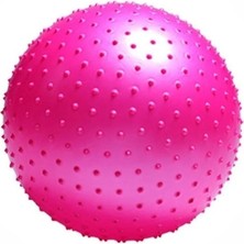 Macgon Dikenli Yoga Pilates Aeorobik Jimnastik Topu 75 cm Pembe