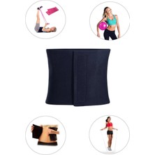 Macgon Geniş Neopren Termal Bel Korsesi + Denge Topu + Pilates Bandı + Atlama Ipi - 4'lü Set