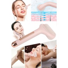 Macgon Yüz Masaj Aleti Boyun Kaldırma Engelleyici Ice Roller Yüz Bakım Rulosu Gençleştirici Pro