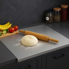 Feyza Design Paslanmaz Çelik Çok Amaçlı Kesme Tahtası 30X40 Cm, Dayanıklı ve Şık Tasarım