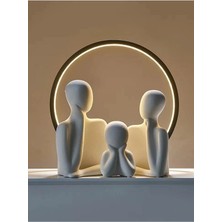 Bernami Dekoratif Pinterest 3 Kişilik Beton Heykel Obje Biblo Aile Beton Minimal Obje Biblo Aile