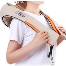 Macgon U Şeklinde Ovmalı Yoğurmalı Ayarlanabilir Isıtmalı Vücut Boyun Omuz Masaj Yastığı Üç Fonksi